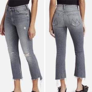 MOTHER The Insider Crop Step Fray Jeans